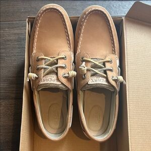 Sperry Songfish Women's Tan Leather Boat Shoes